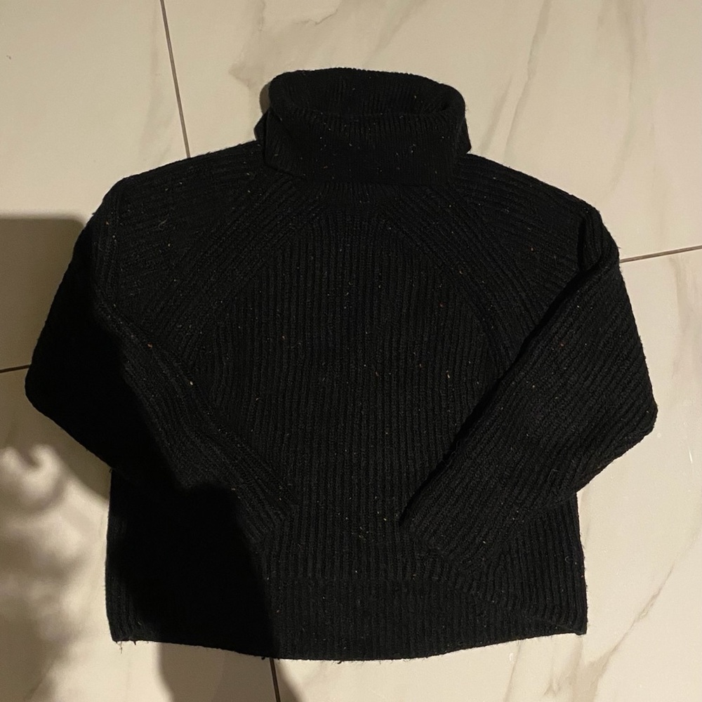 Semi cropped turtleneck sweater